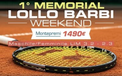1° MEMORIAL “LOLLO BARBI” - TORNEO WEEKEND M/F LIM 3.2 - 2.3