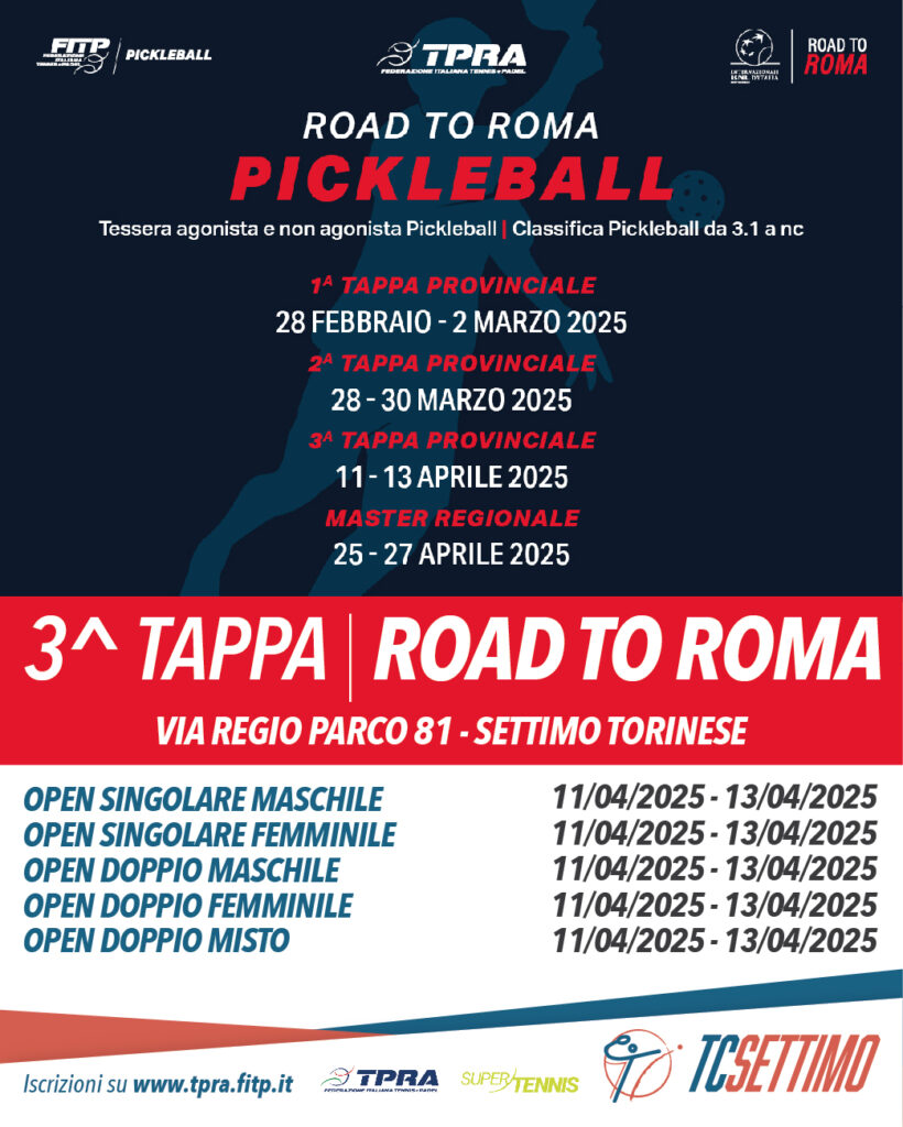 3^ tappa provinciale di Road to Roma Pickleball